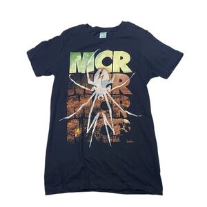 MCR Black Graphic T-Shirt My Chemical Romance Band Tee Concert Tour